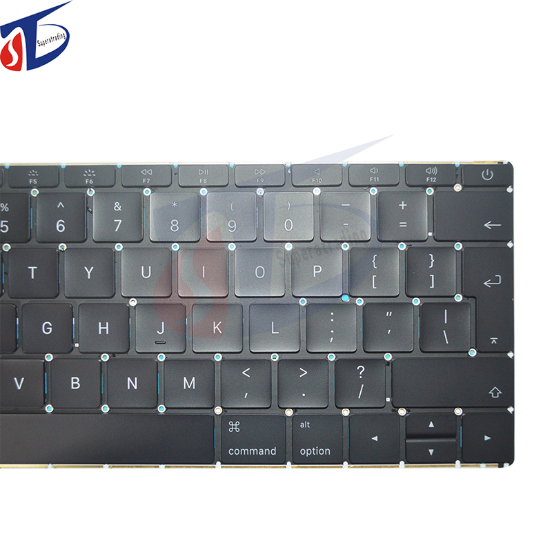 100% nuevo teclado del Reino Unido para Apple Macbook Pro Retina 12 '' A1534